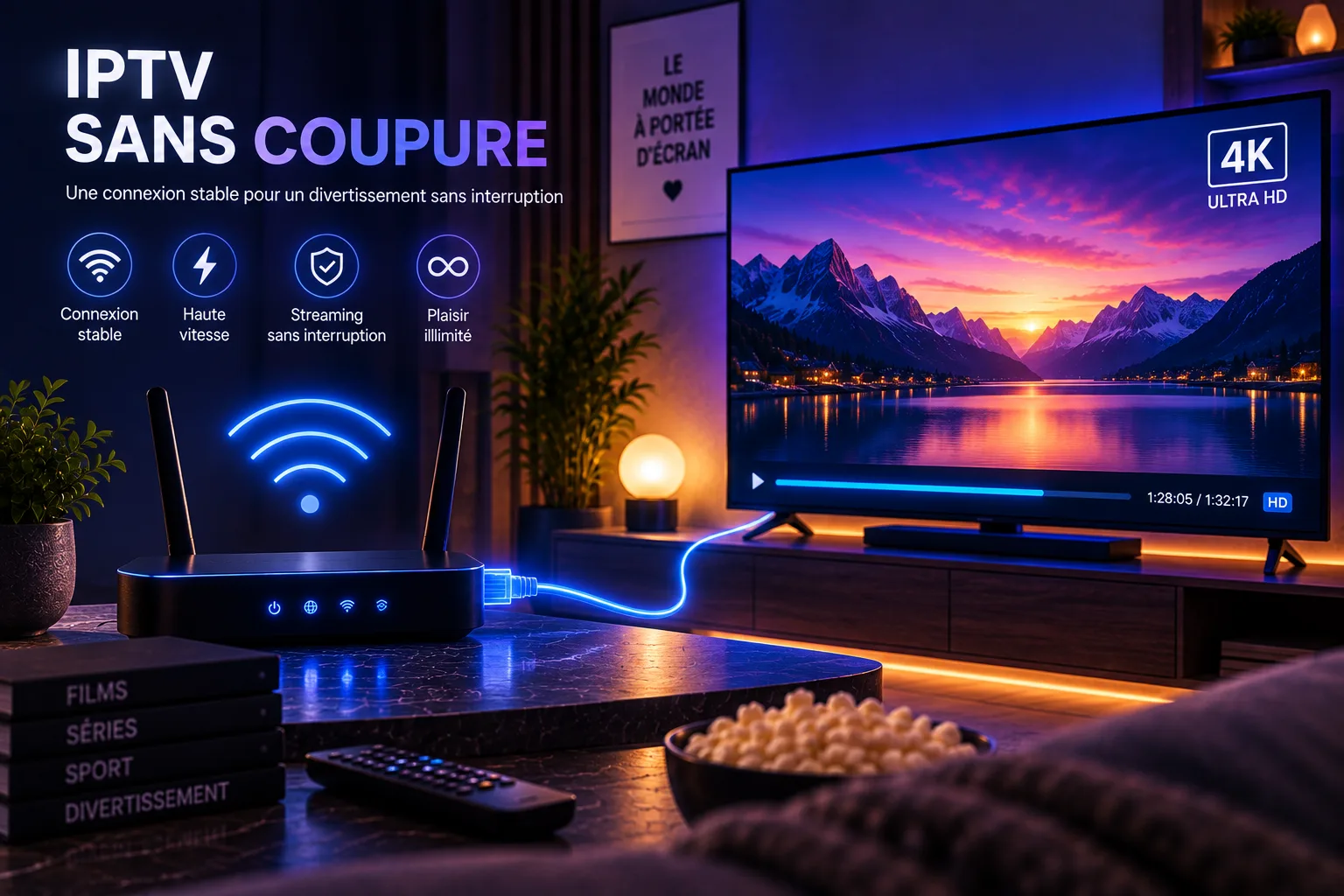 Connexion stable en Ethernet pour une IPTV sans coupure